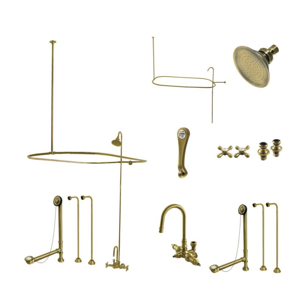 Kingston Brass Vintage 2Handle Clawfoot Tub Faucet Packages with