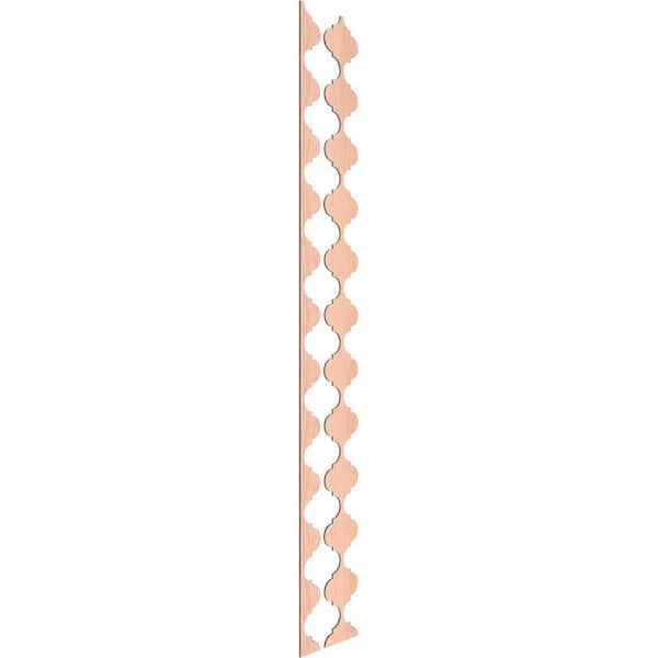 Ekena Millwork Marrakesh 94 in. H x 0.25 in. W Slatwall Panels in Alder 12-Pack