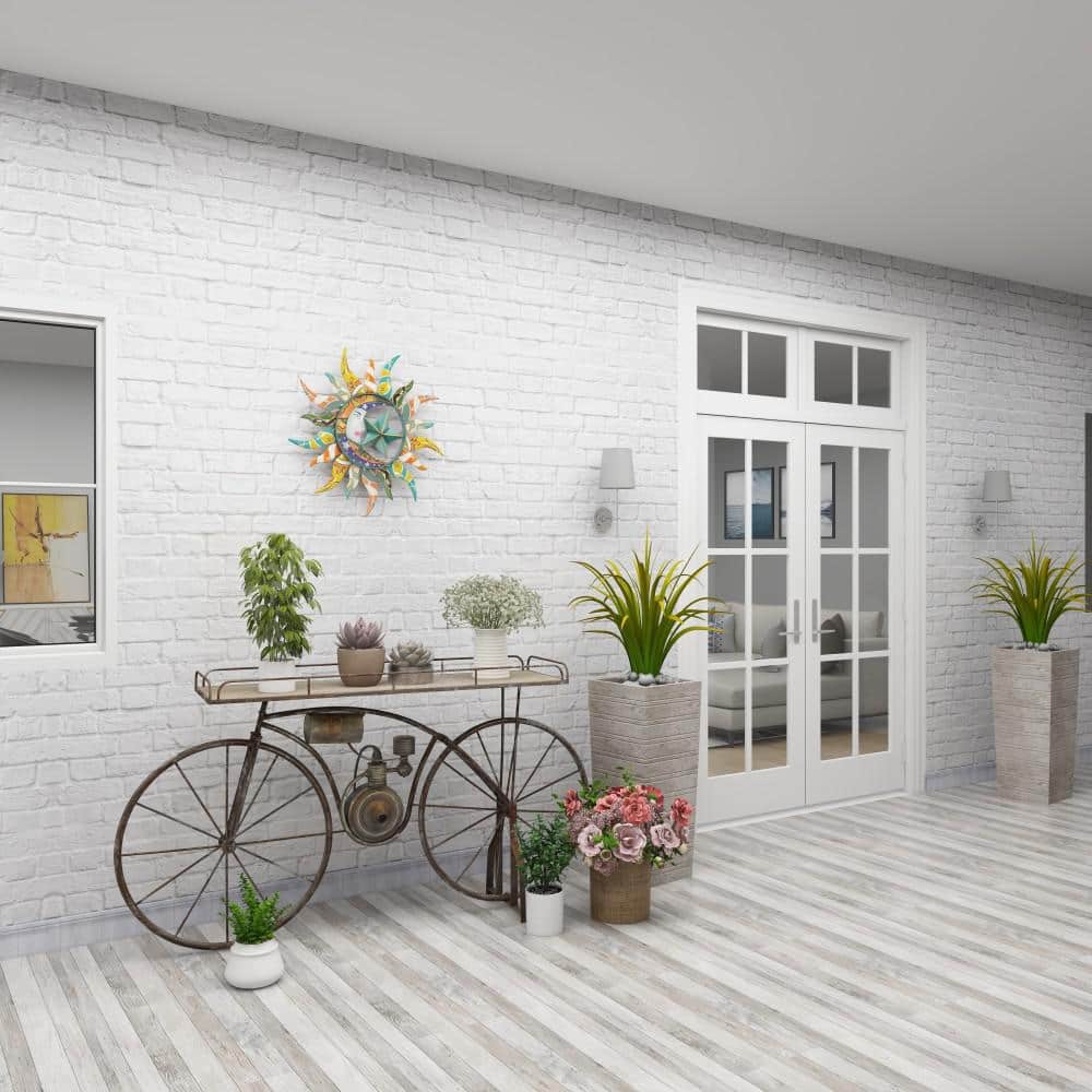 Bronze Metal Vintage Bike Indoor Outdoor Plant Stand