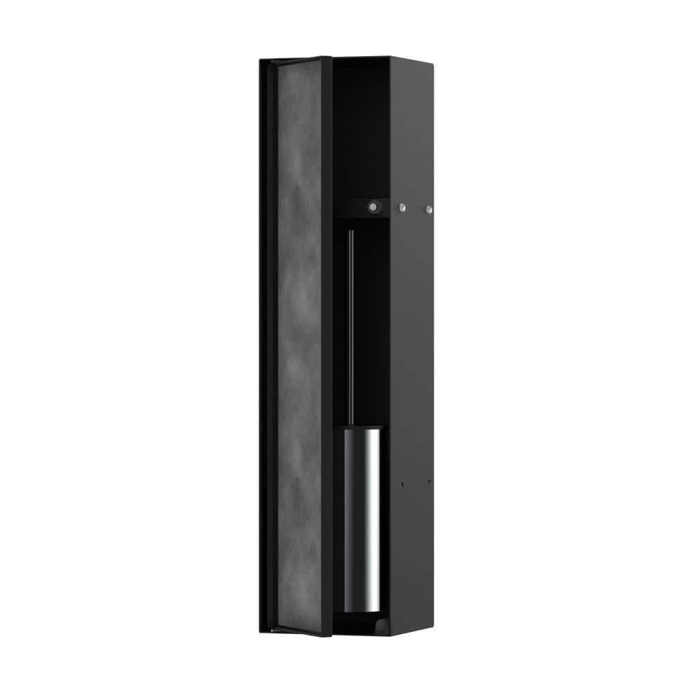 Hansgrohe XtraStoris Rock Toilet Brush and Holder in Matte Black
