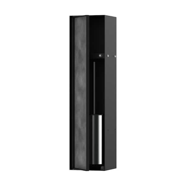 Hansgrohe XtraStoris Rock Toilet Brush and Holder in Matte Black