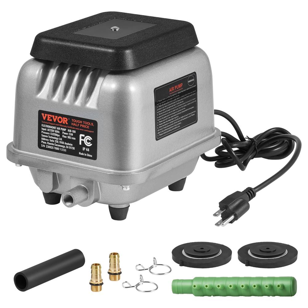 Reviews for VEVOR Linear Air Pump 90L/Min Air Flow Septic Aerator Pump ...