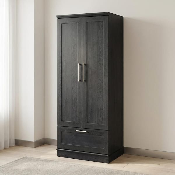 『DRAWER 』SPRING2　フレアサロペット SAUDER Raven Oak 29 in. Wide Storage Armoire with Adjustable