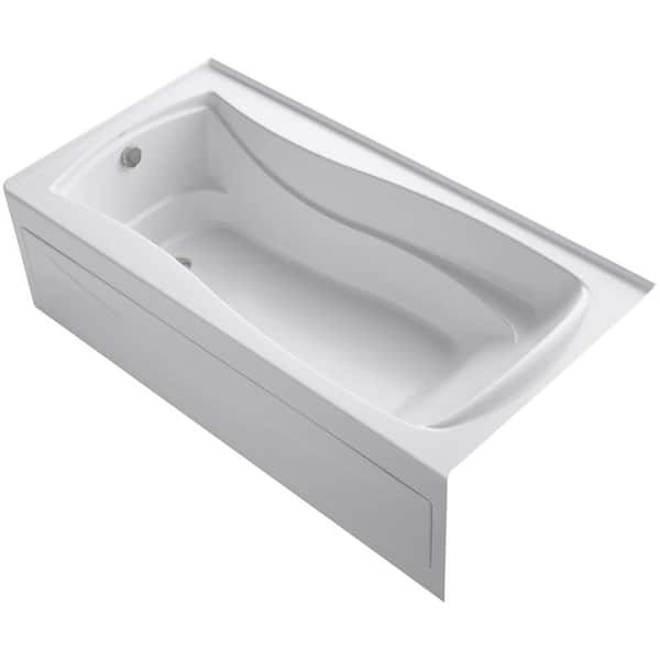 KOHLER Mariposa 72 in. x 36 in. Soaking Bathtub with Left-Hand Drain in White, Integral Flange