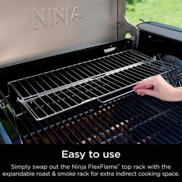 NINJA FlexFlame Expandable Roast and Smoke Rack, Large Indirect