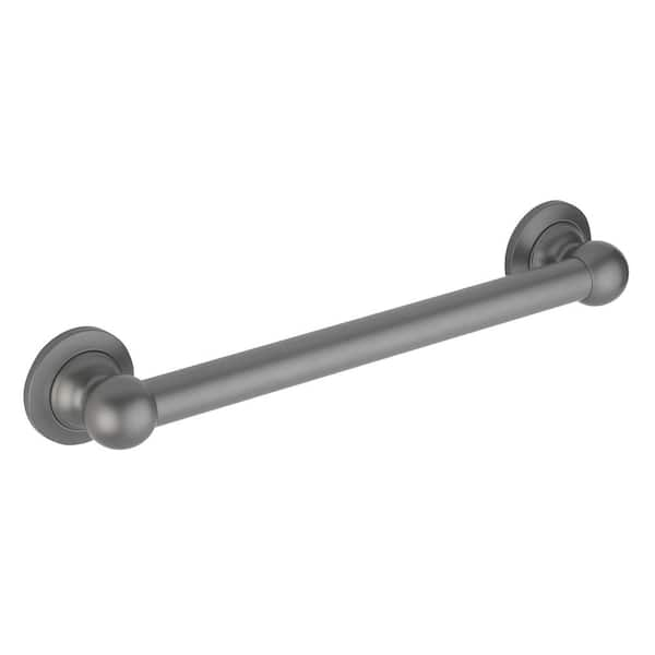 16 in. Rounded Style Grab Bar in Gun Metal