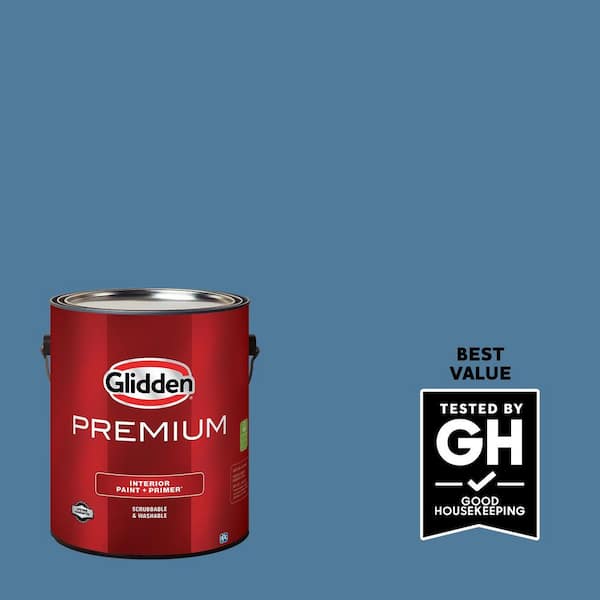 Glidden Premium 1 gal. Stormy Ridge PPG1159-5 Flat Interior Latex Paint