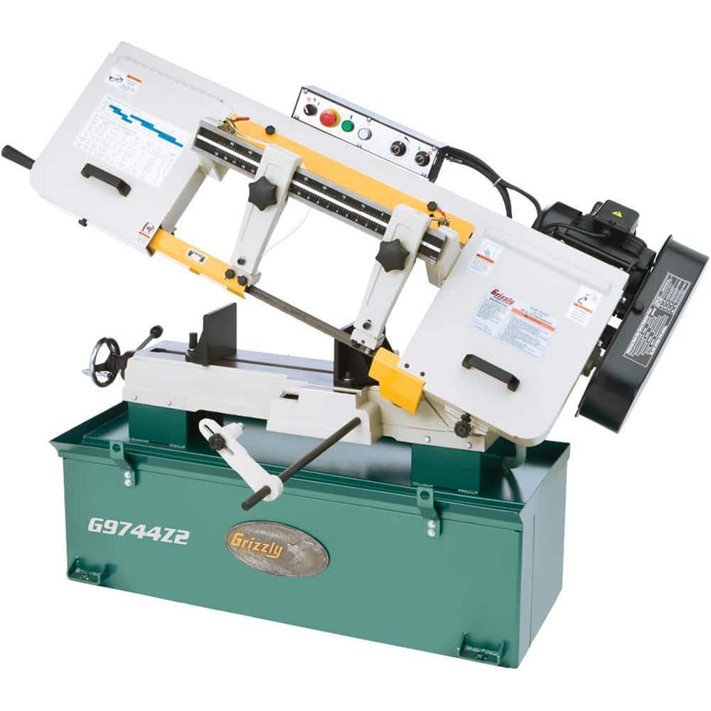 Grizzly Industrial 10 X 18 1 5 Hp Metal Cutting Bandsaw G9744z2 The Home Depot