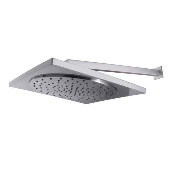 Kingston Brass 1-Spray 12 in. Single Wall Mount Fixed Rain Shower Head in Polished Chrome