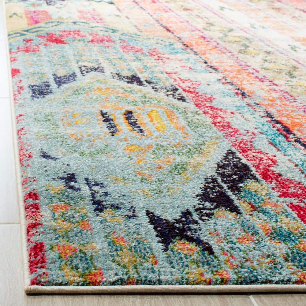 Monaco Multi-Colored Synthetic Rectangular Area Rug, 12'x18'