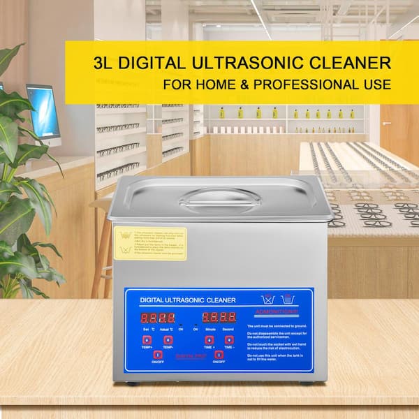 VEVOR Ultrasonic Cleaner 1.3 L Professional Ultrasonic Cleaning Machine  with Digital Timer 40kHz JPS-08ACSBQXJ0001V1 - The Home Depot