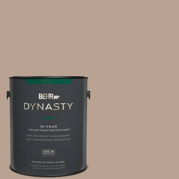 BEHR DYNASTY 1 gal. N1904 Rugged Tan SemiGloss Enamel Exterior Stain