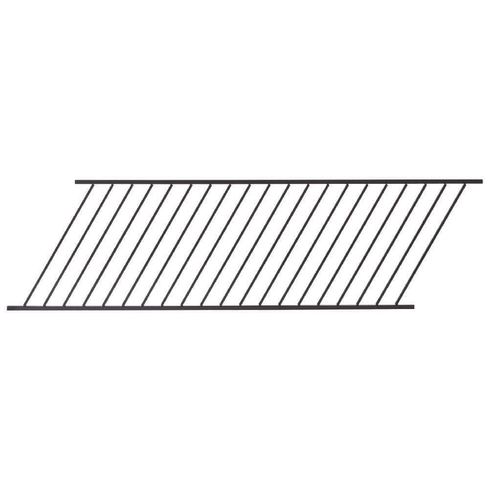 Fe26 34 in. H x 6 ft. W Black Steel Adjustable Stair Rail Panel Kit price history on PriceWatchPro