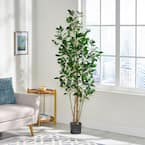 Noble House Monadnock 6 .5 ft. Artificial Eucalyptus Leaf Tree 109244 ...