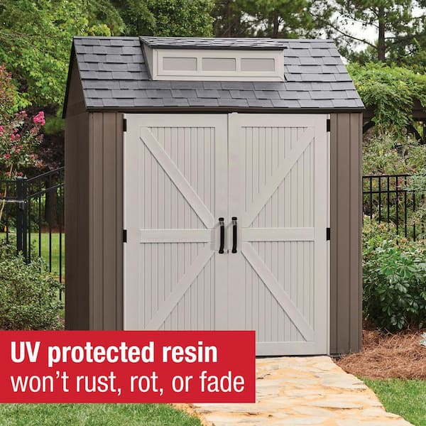 Rubbermaid 7 ft. x 7 ft. Storage Shed 2119053 - The Home Depot