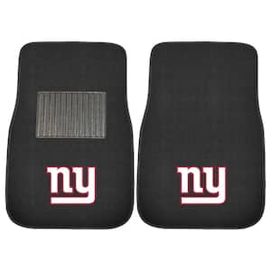 NFL New York Giants 2-Piece 17 in. x 25.5 in. Carpet Embroidered Car Mat