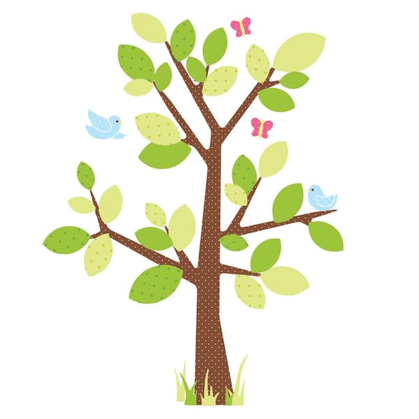 RoomMates Green Kids Tree Dry Erase Wall Decal