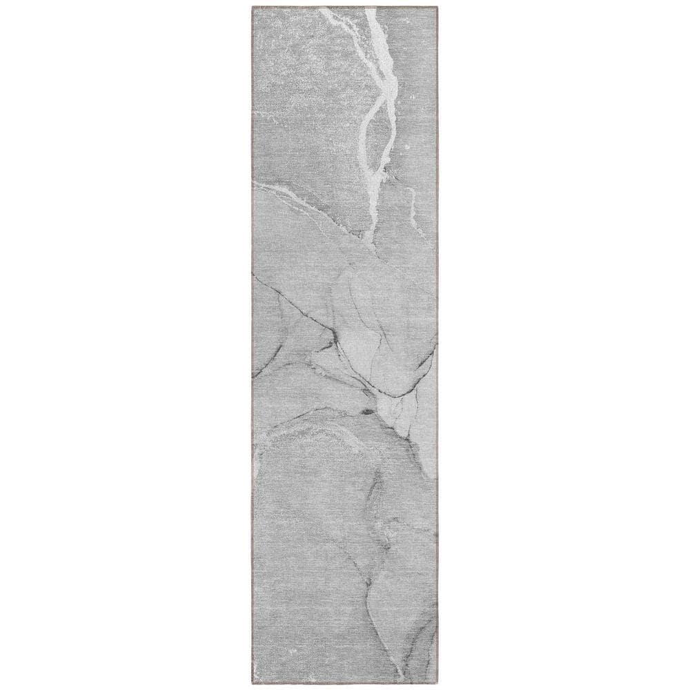 Gray 2 ft. x 8 ft. Abstract Indoor / Outdoor Area Rug price history on PriceWatchPro