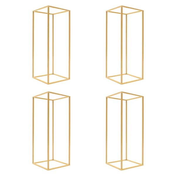 YIYIBYUS 3 Different Size Wedding Flower Stands Gold Metal Column Stand  Round Flower Display Stand OT-ZJGJ-4903-1 - The Home Depot