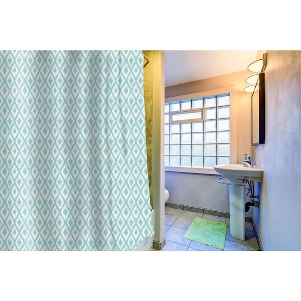Inspired Surroundings Ikat Shower, Ikat Shower Curtain