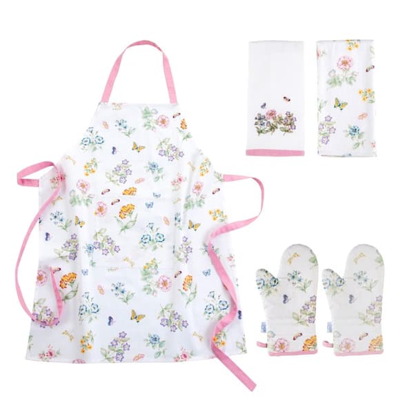 Lenox Butterfly Meadow 5‑Piece Kitchen Gift Set, Multicolor - 8"W x 12.5"L