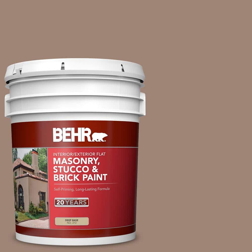 5 gal. #760B-5 Blanket Brown Flat Interior/Exterior Masonry, Stucco and Bri