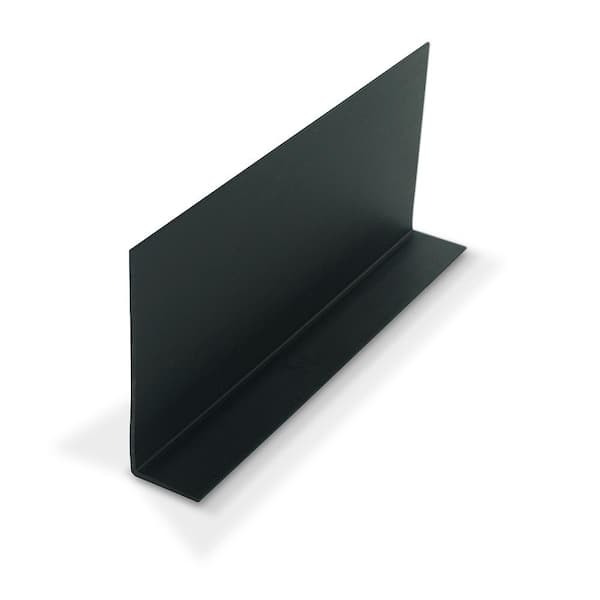 Outwater 1 in. D x 3 in. W x 72 in. L Black Styrene Plastic 90° Uneven Leg Angle Moulding 108 Total Lineal Feet (18-Pack)
