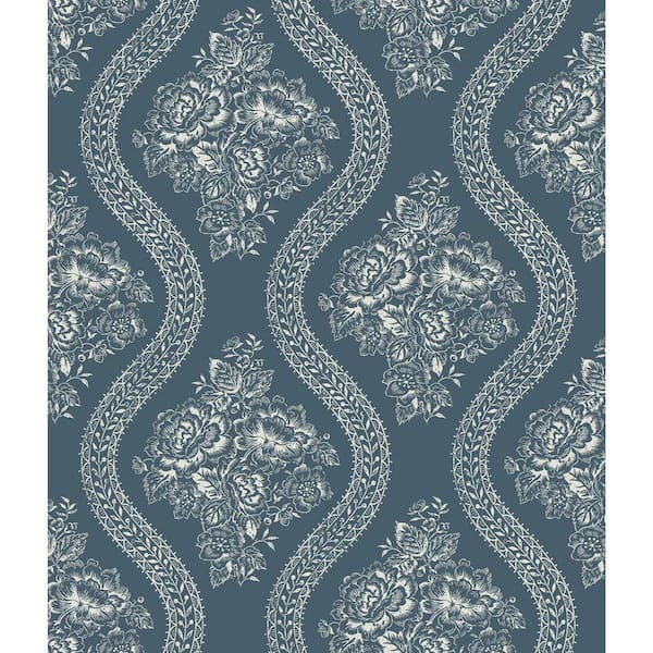 Magnolia Home by Joanna Gaines 34.17 sq. ft. Magnolia Home Coverlet Floral Premium Peel and Stick Wallpaper