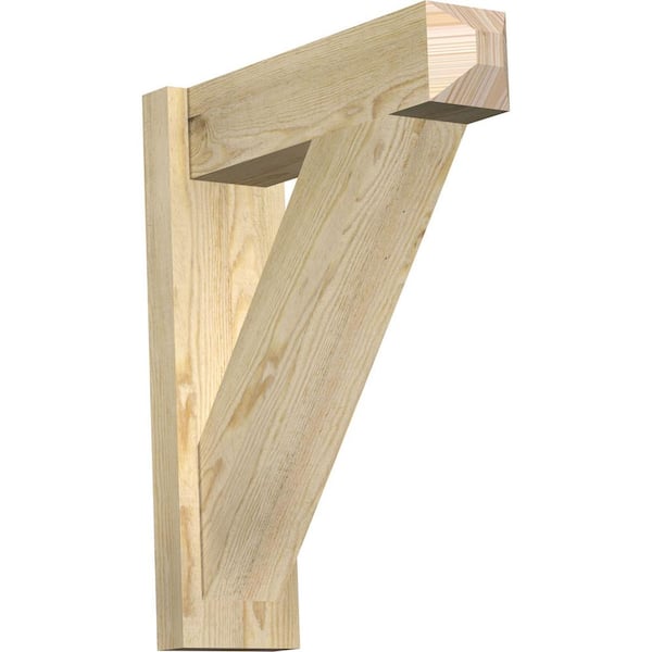 Ekena Millwork 6 in. x 24 in. x 20 in. Traditional Craftsman Rough Sawn Douglas Fir Outlooker