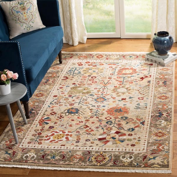 Kailianna Abstract Beige Area Rug 17 Stories Rug Size: Rectangle 6' x 9