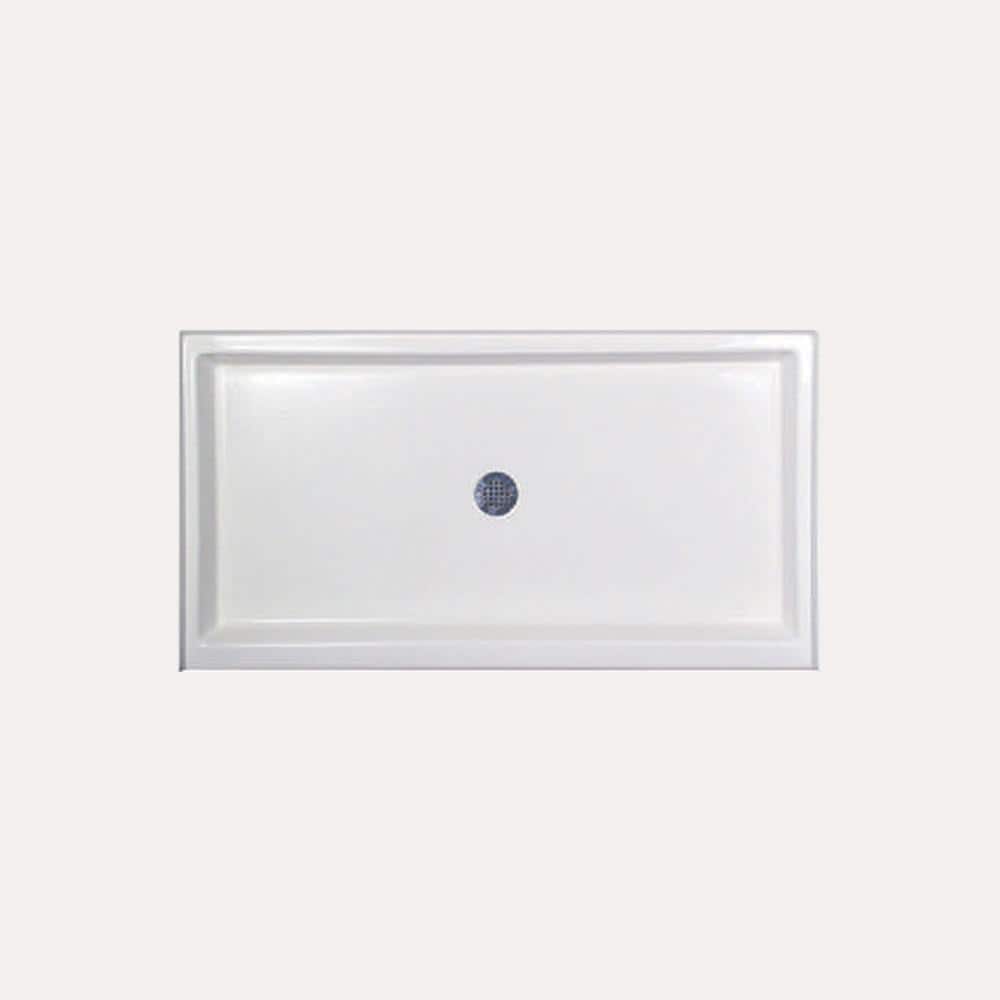 60 in. x 34 in. Single Threshold Shower Base in White price history on PriceWatchPro