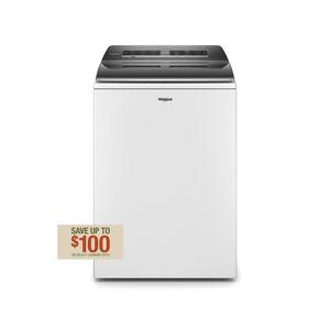 5.2 - 5.3 cu. ft. Smart Top Load Washing Machine in White with 2 in 1 Removable Agitator, ENERGY STAR