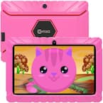 Kids Tablet 7 in. Android 10, 16 GB, Wi-Fi, Educational Tablet for Kids with Pre-Loaded Apps and Kid-Proof Case, Pink