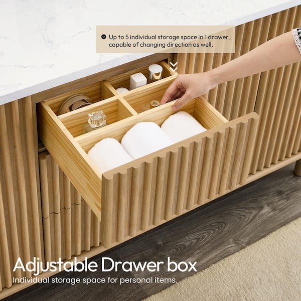 ROSWELL Seoul 72 in.W x 22 in.D x 33.8 in.H Double Bath