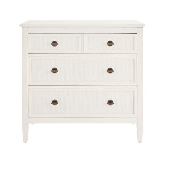 Home Decorators Collection Marsden Ivory 3-Drawer Cane Chest of Drawers (38 in W. X 36 in H.)
