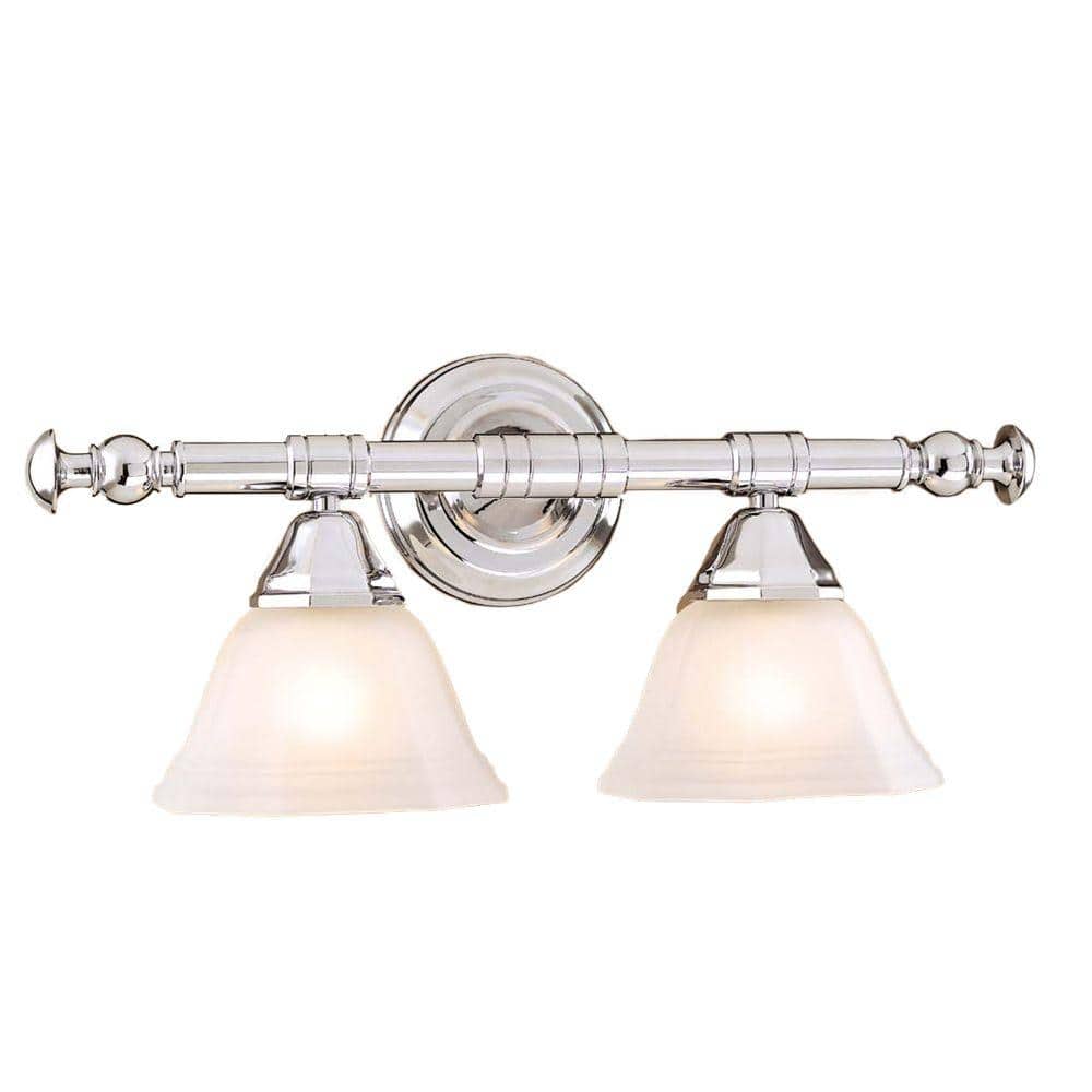Hampton Bay 2Light Chrome Bath Light EV00092/CR The Home Depot
