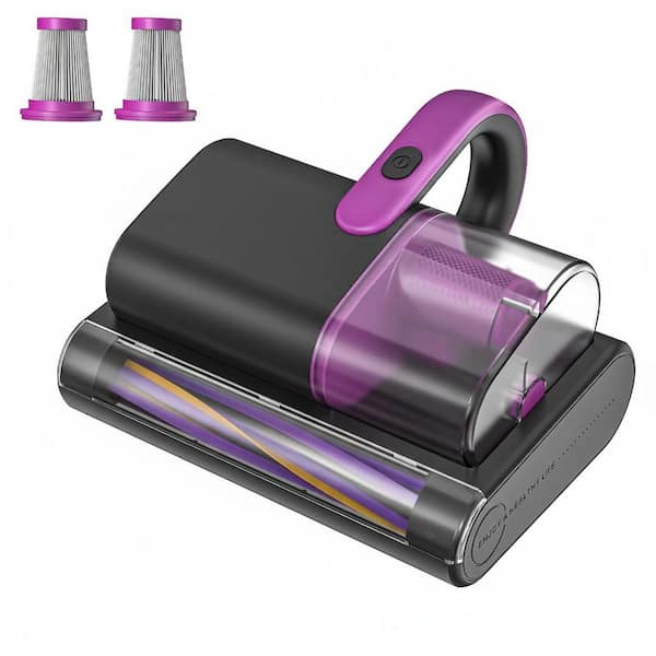 Bagless Corded HEPA Filter Handheld Vacuum for Mattress, Sofa, Upholstery in Gray with UV-C and Hot Air