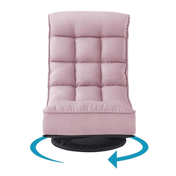 Loungie Hutson Pink Chair 3 Adjustable Positions Linen FC467 03PK