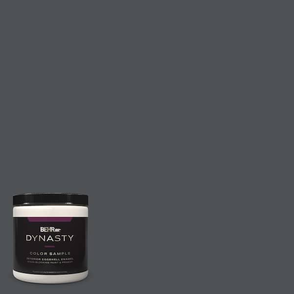 BEHR DYNASTY 8 oz. Home Decorators Collection #HDC-WR15-4 Lump of Coal Eggshell Enamel Stain-Blocking Interior Paint & Primer Sample