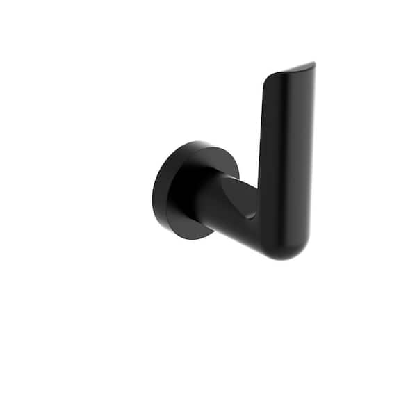Parabola Single Towel Robe Hook in Black