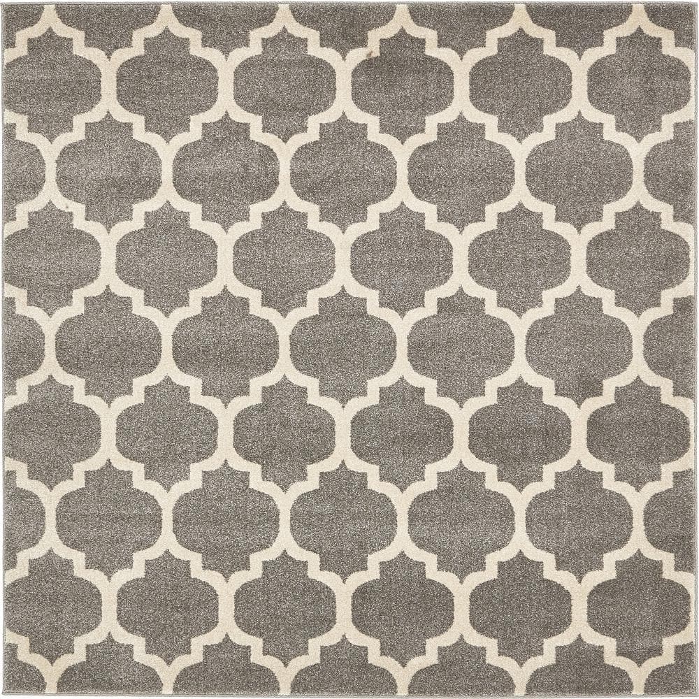 Trellis Philadelphia Gray/Beige 6' 0 x 6' 0 Square Rug price history on PriceWatchPro