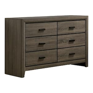 Morningside Gray 6-Drawer 47.25 in. Wide Dresser