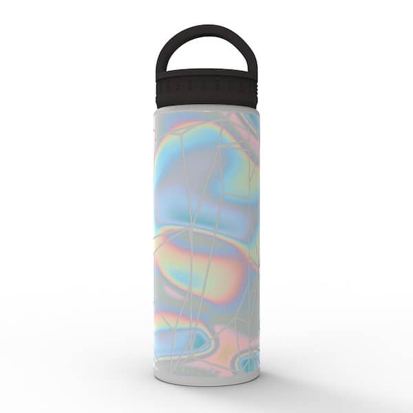 Liberty 20 oz. IridescentFog Gray Insulated Stainless Steel Water Bottle with D-Ring Lid