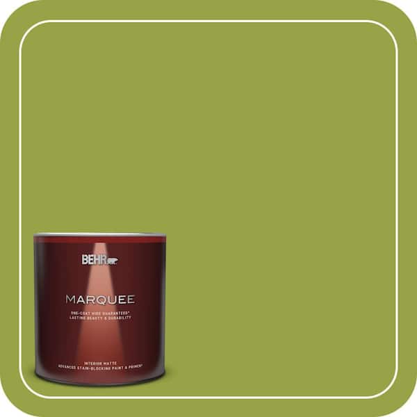 BEHR MARQUEE 1 qt. #P360-6 Fresh Apple Matte Interior Paint & Primer