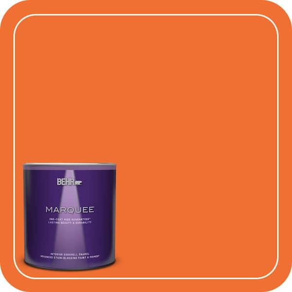 BEHR MARQUEE 1 qt. #S-G-240 Dragon Fire Eggshell Enamel Interior Paint & Primer