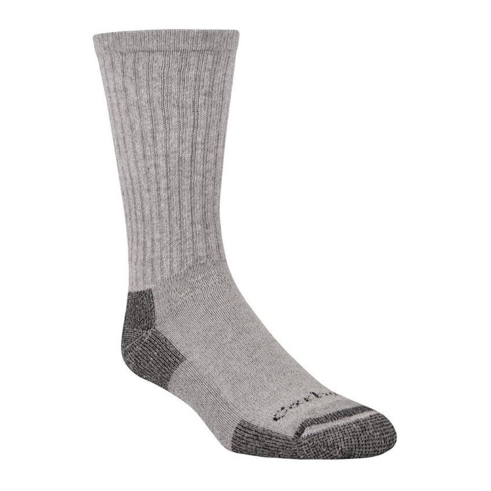 Carhartt Men's Size Medium Gray Cotton Crew Socks (3-Pack)-CHMA6203C3-M ...