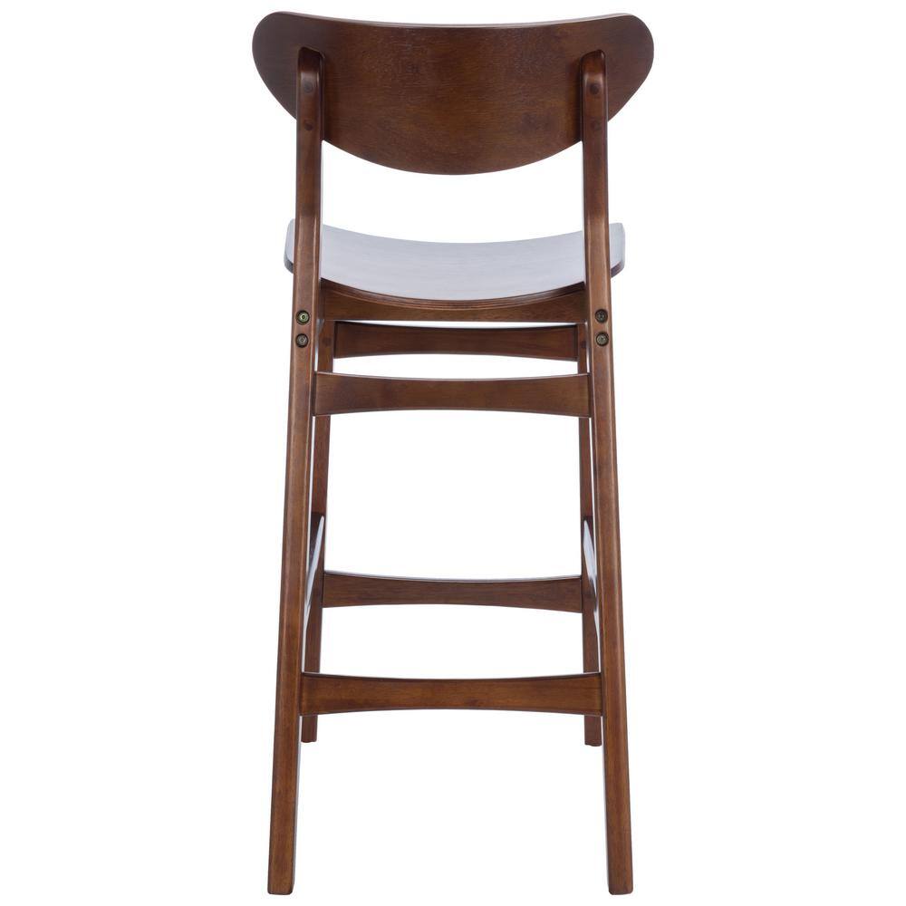 Thaxton Walnut Mid-Century Modern Counter Stool