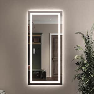 32 in. W x 72 in. H Wall-mounted Full-Length Mirror, LED Light Full Body Mirror Dresser Mirror