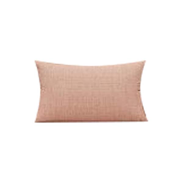 Acme Furniture Rajni Pink Fabric and Black Finish Square Outdoor Lumbar Pillow
