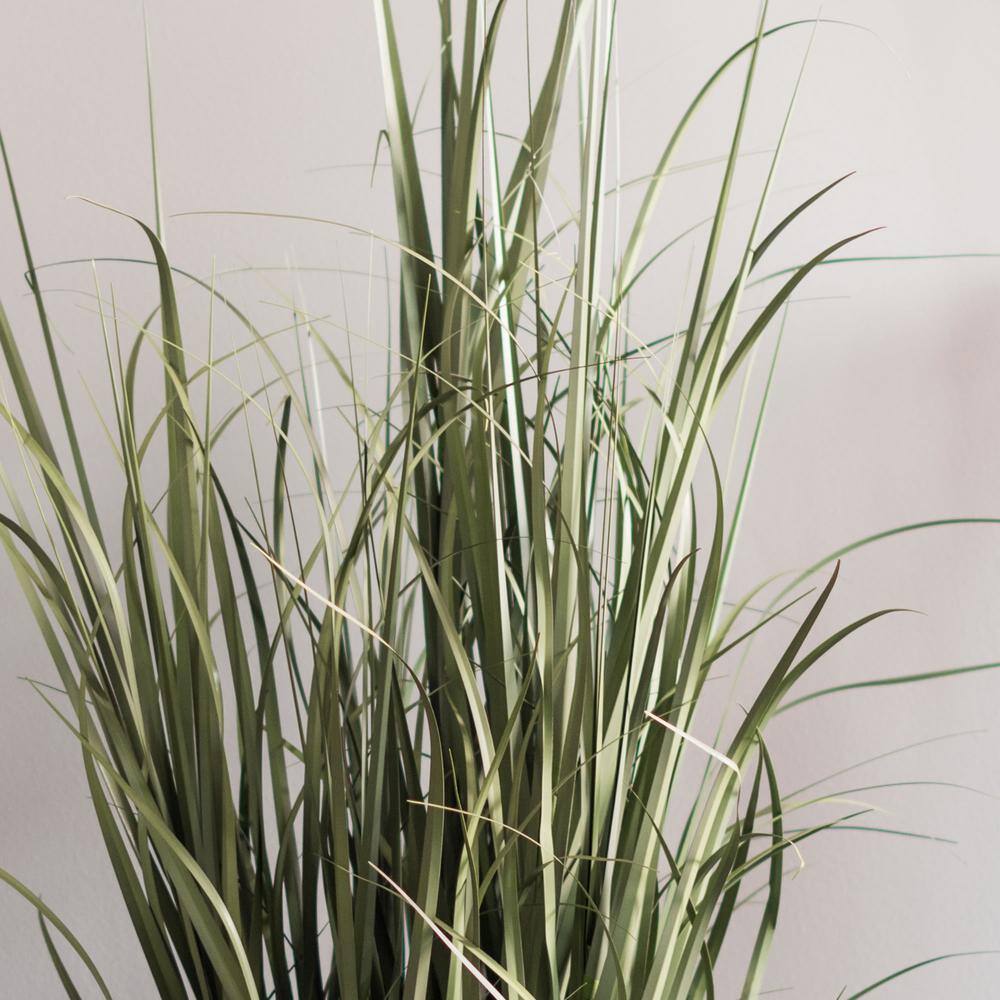 48" Green Artificial Potted Ryegrass in Black Plastic Pot